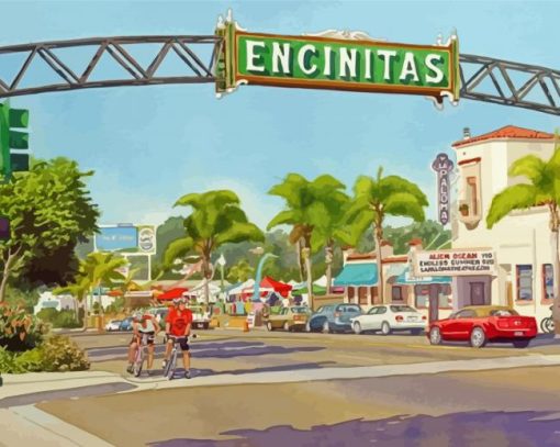 Encinitas California Diamond Painting