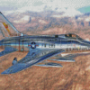 F100 Super Sabre In A Flight Diamond Painting