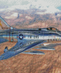 F100 Super Sabre In A Flight Diamond Painting