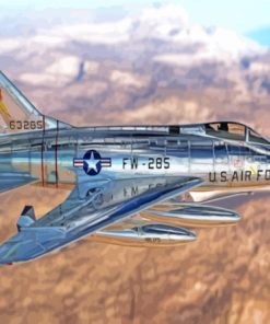 F100 Super Sabre In A Flight Diamond Painting