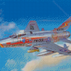 Flying F100 Super Sabre Diamond Painting