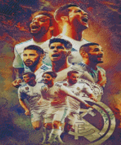 Football Club Real Madrid Players Diamond Painting