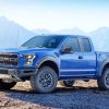 Ford Raptor Blue Car Diamond Painting