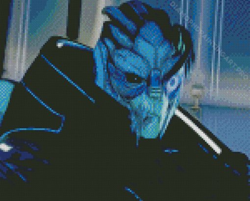 Garrus Vakarian Game Character Art Diamond Painting