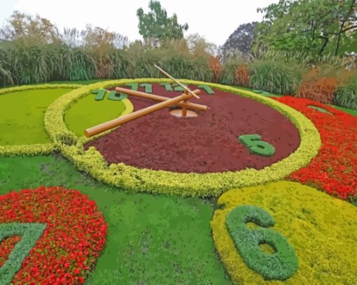 Geneva Flower Clock Diamond Painting