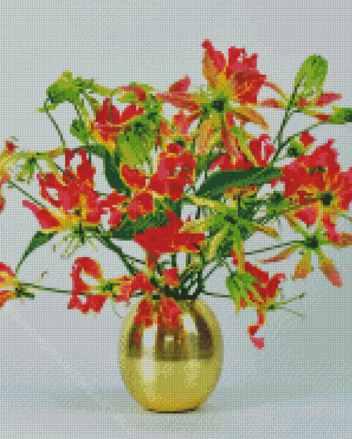 Gloriosa Vase Diamond Painting