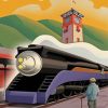 Go By Train Poster Diamond Painting