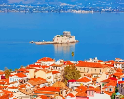 Greece Nafplio City Diamond Painting