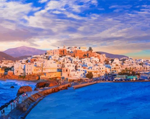 Greece Naxos Island Diamond Painting