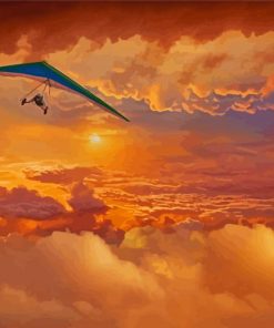 Hang Gliding Above Clouds Diamond Painting