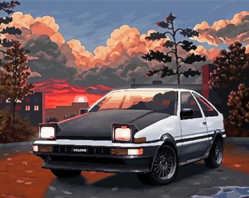 Toyota Ae86 Trueno Diamond Painting