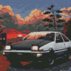 Toyota Ae86 Trueno Diamond Painting