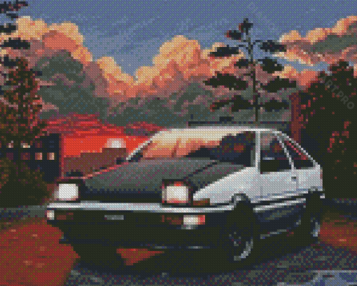 Toyota Ae86 Trueno Diamond Painting