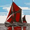 Thames Sailing Barge Diamond Painting