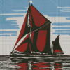 Thames Sailing Barge Diamond Painting