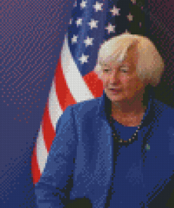 Janet Louis Yellen Diamond Painting