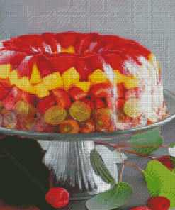 Jello Fruits Cake Diamond Painting