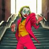 Joker Smoking And Dancing On Stairs Diamond Painting