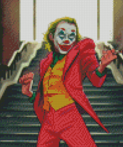 Joker Smoking And Dancing On Stairs Diamond Painting