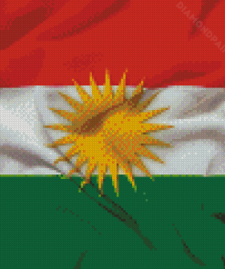 Kurdistan Flag Diamond Painting