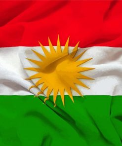 Kurdistan Flag Diamond Painting