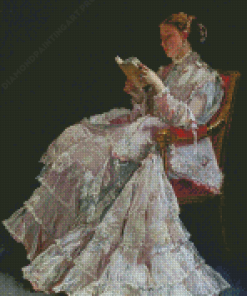 La Liseuse By Alfred Stevens Diamond Painting