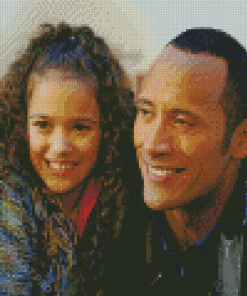 Little Madison Pettis With The Rock Diamond Painting