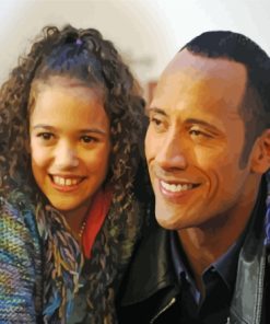 Little Madison Pettis With The Rock Diamond Painting