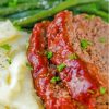 Meatloaf With Mashed Potatoes And Green Beans Diamond Painting