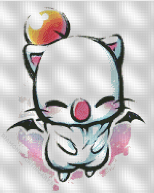 Moogle Final Fantasy Character Art Diamond Painting