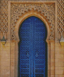 Moroccan Blue Doorway Diamond Painting