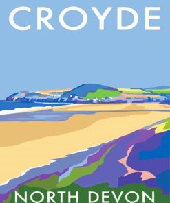 North Devon Croyde Poster Diamond Painting