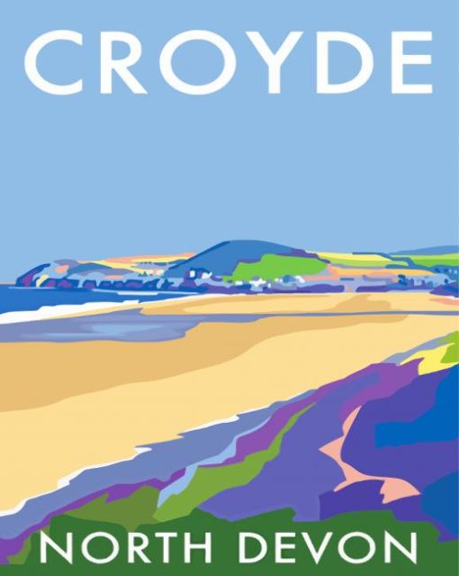 North Devon Croyde Poster Diamond Painting