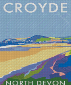 North Devon Croyde Poster Diamond Painting