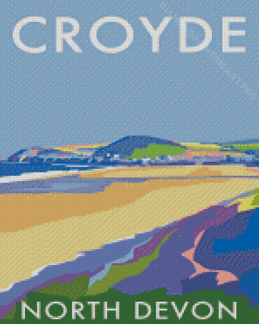 North Devon Croyde Poster Diamond Painting