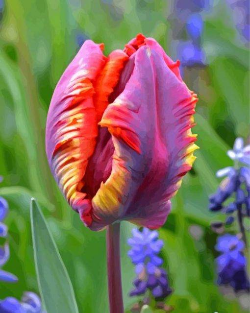 Parrot Tulips Diamond Painting