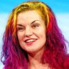 Pauley Perrette With Colorful Hair Diamond Painting