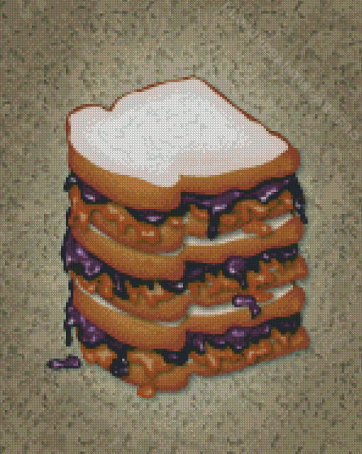 Peanut Butter And Jelly Diamond Painting