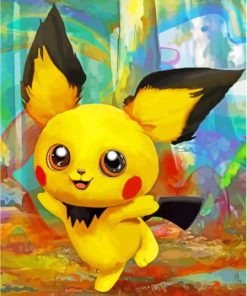 Pichu Art Diamond Painting