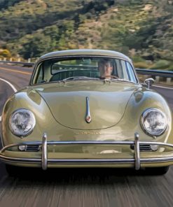 Porsche 356 On The Road Diamond Painting