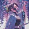 Purple Anime Diamond Painting
