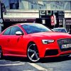 Red Audi Rs5 In The Street Diamond Painting