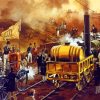 Retro Stephenson Rocket Diamond Painting