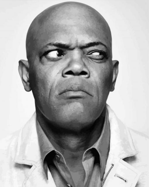 Samuel L Jackson Confused Diamond Painting