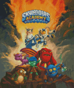 Skylanders Academy Game Poster Diamond Painting