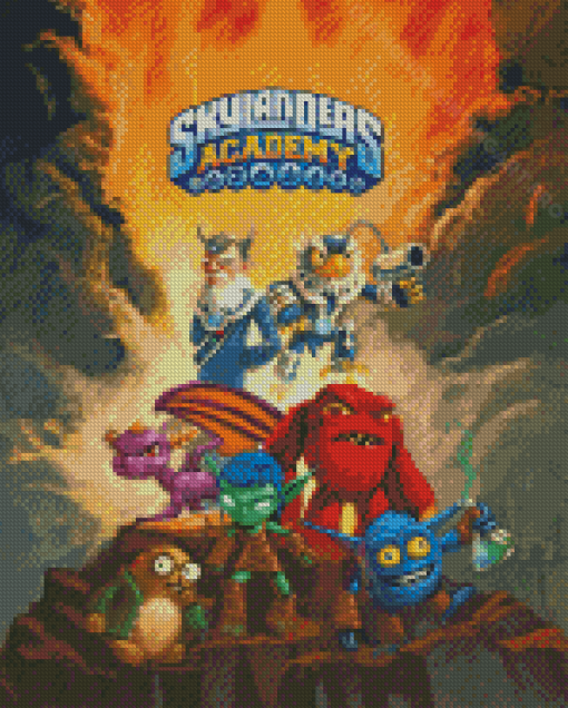 Skylanders Academy Game Poster Diamond Painting