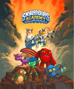 Skylanders Academy Game Poster Diamond Painting