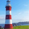 Smeatons Tower Plymouth Hoe Park Diamond Painting