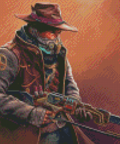 Space Cowboy Warrior Diamond Painting