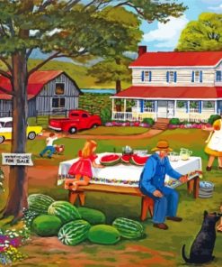 Summer Family Farm Diamond Painting